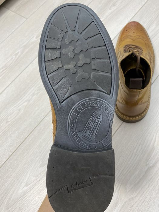 Ботинки Clarks 44 размер броги