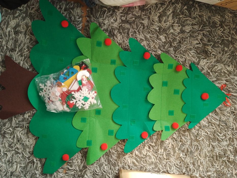 Dekoracja świąteczna choinka do samodzielnego montażu