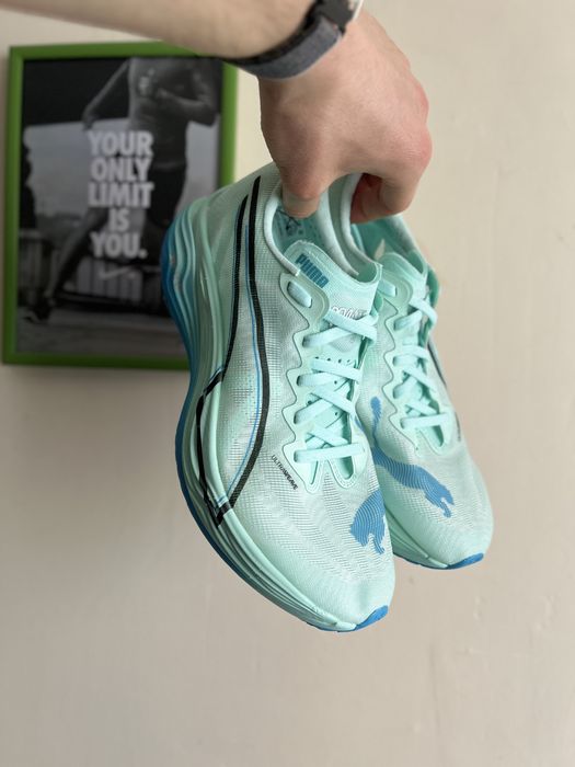 Карбонові кросівки для бігу puma deviate nitro 3 elite