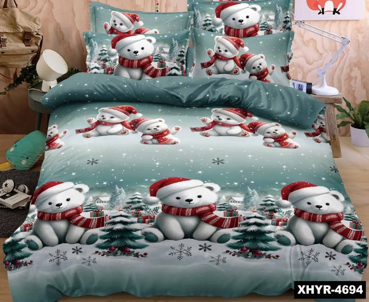 Новорічна постіль Фланель Байка Тепла Натуральна