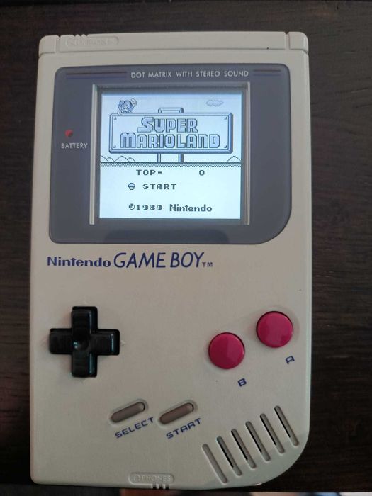 GameBoy DMG com ecran IPS novo + jogo Super Mario Land