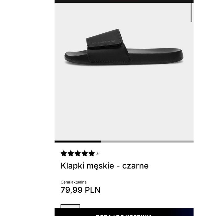 Nowe Klapki 4F klapki 42 klapki 4F lekkie klapki buty