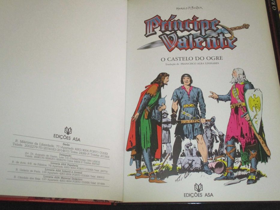 Livros BD Príncipe Valente Harold Foster Asa