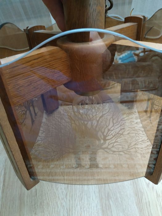 Вінтажна підвісна лампа 70-х років.