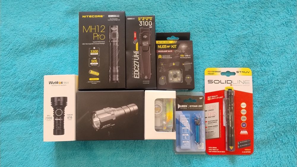 Ліхтарі Nitecore, Wuben, Wurkkos, Sofirn