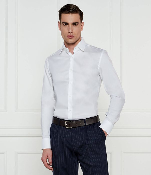Koszula klasyczna biała Slim Fit Boss 38