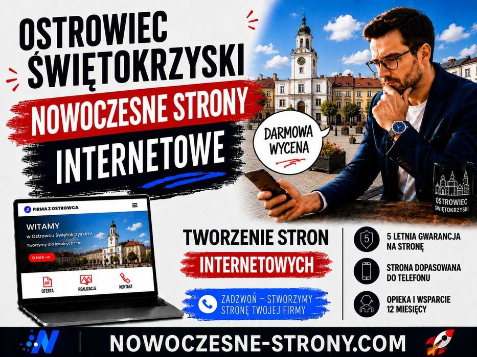 Nowoczesne Strony Internetowe | WordPress z 5-letnią Gwarancją | Opieka Stron 12 miesięcy