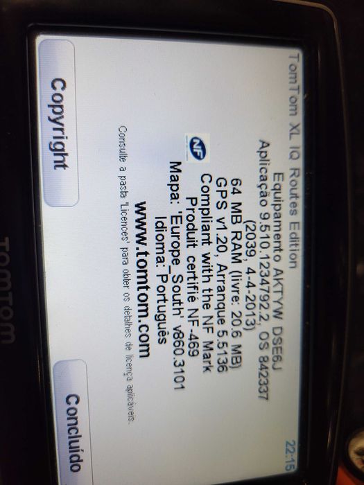 GPS tom tom XL iq routes edition europe south