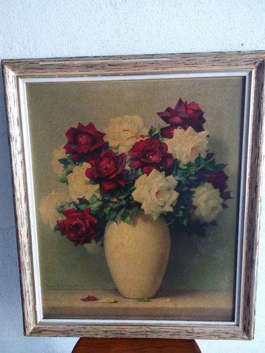 Quadro decorativo com mais de 50 anos em excelente medidas nas fotos.