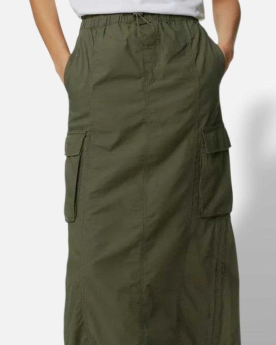 Длинная юбка карго из хлопка marks&spencer большой размер