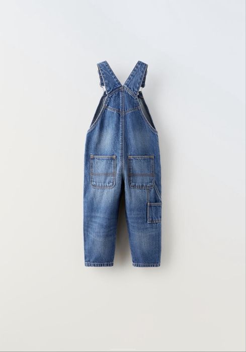 Nowe spodnie heansowe ogrodniczki dla chlopca Zara r.98