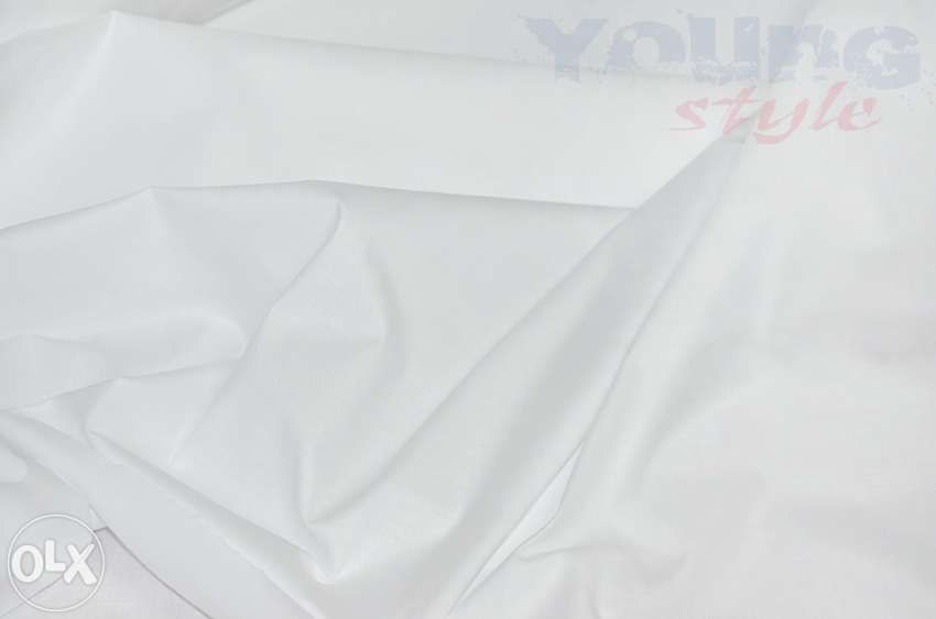 Tania tkanina bawełniana biała bawełna materiał biały płótno białe