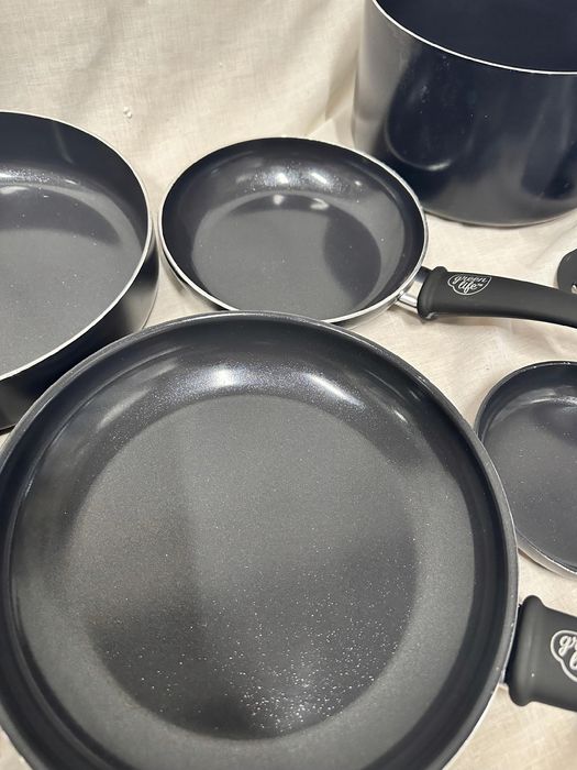 Zestaw Garnków 16-Częściowy Greenlife Soft Grip , Ceramiczna Powłoka