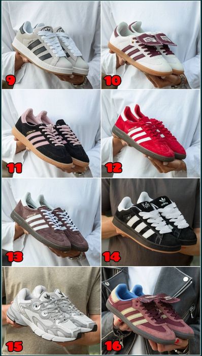 ВСІ МОДЕЛІ‼️ Кросівки Adidas Samba, Campus, Forum, Gazelle / 36-46, Унісекс, ПРЕМІУМ