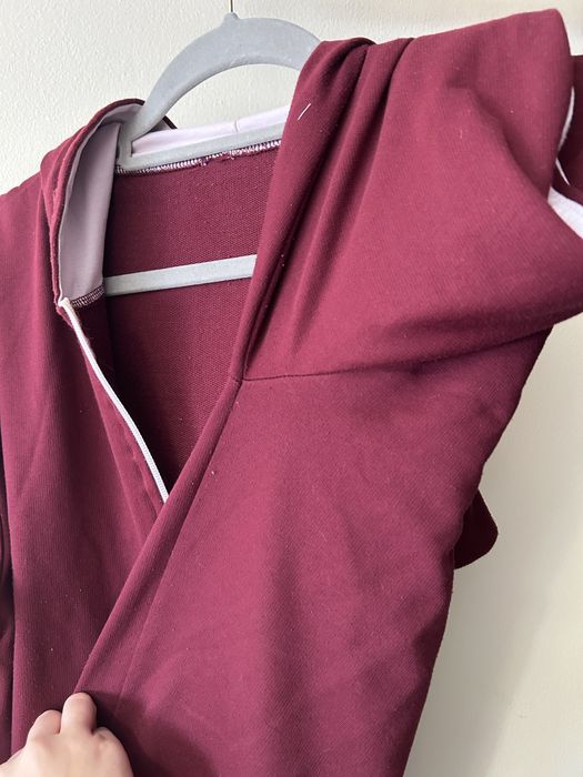 Casaco de fato de treino vermelho bordo Adidaa