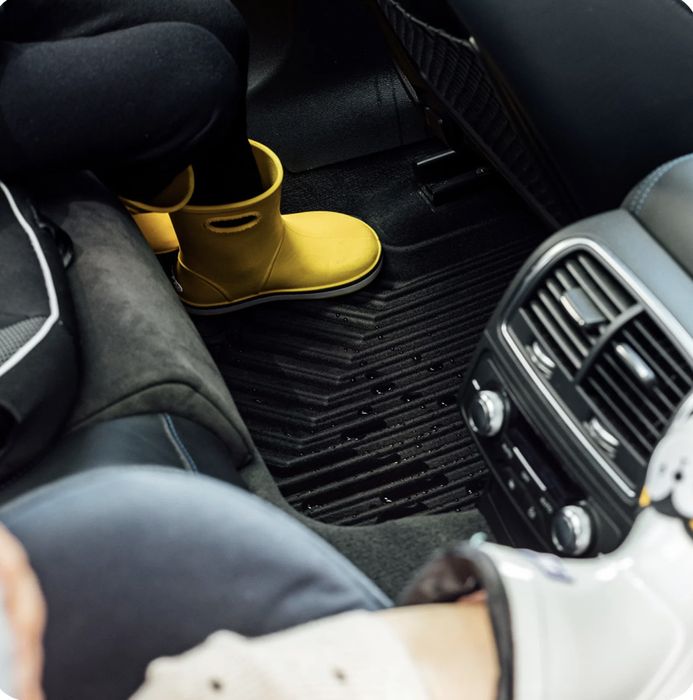 Conjunto de tapetes em borracha