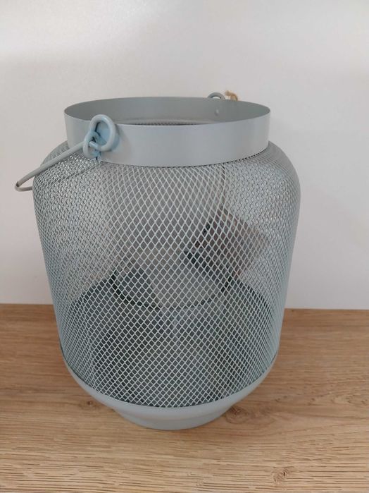 Lampion dekoracyjny ze szklanym wkładem 18 x 22 CM