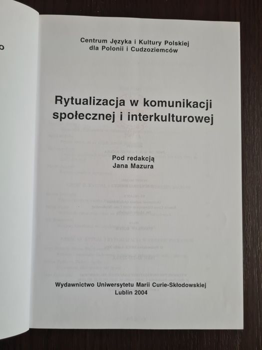 Książka Rytualizacja w komunikacji społecznej i interkulturowej