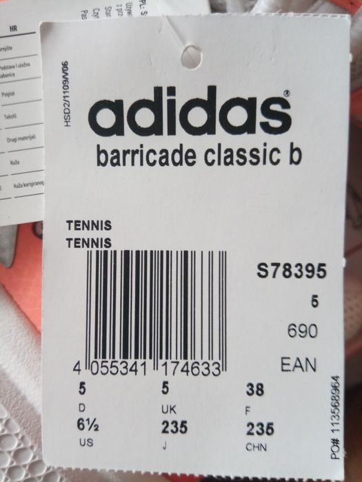 Adidas buty adidasy sportowe damskie 38