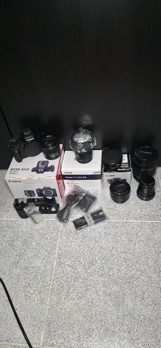 Pack Canon EOS M50 Mark II + 5 Objetivas