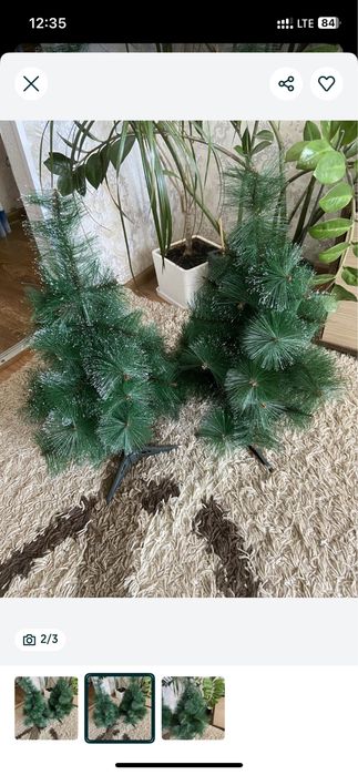 Ялинки сосонки, 2 шт. 60 см.