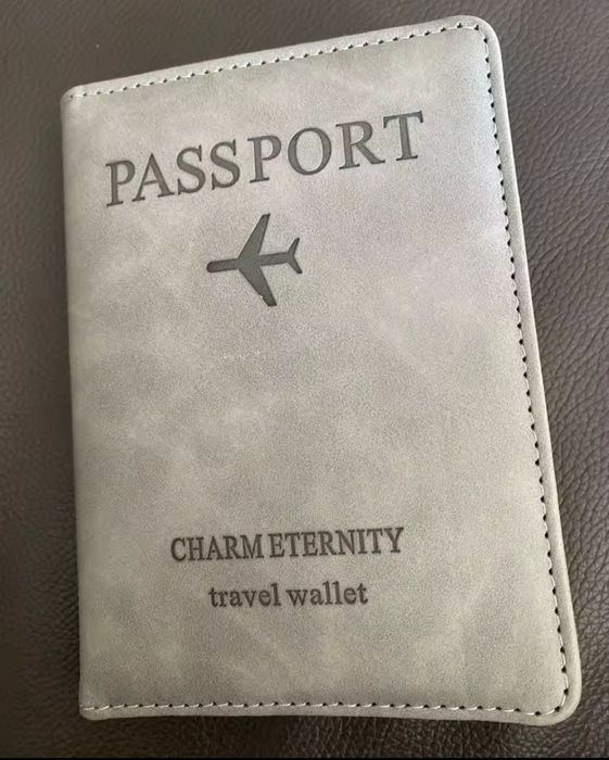 Обложка, обкладинка на паспорт, закордонний паспорт, синій колір