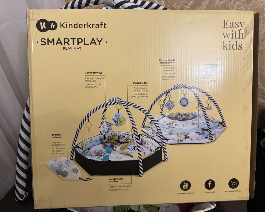 Розвиваючий килимок Kinderkraft Smartplay