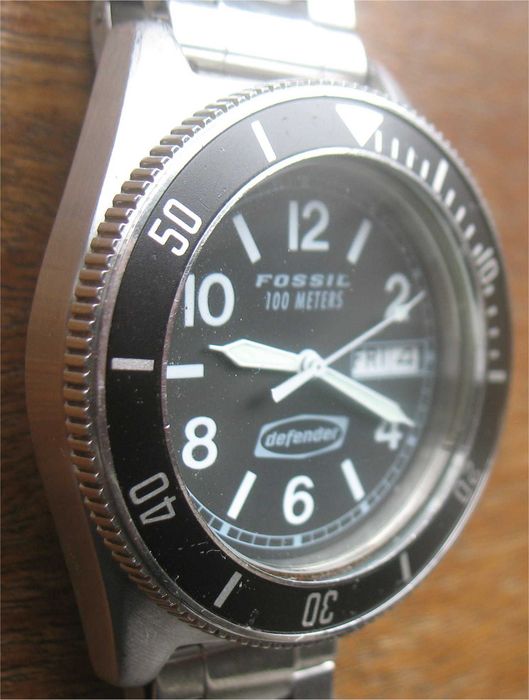 Relógio Vintage estilo Diver - Fossil - Defender - DE-1544