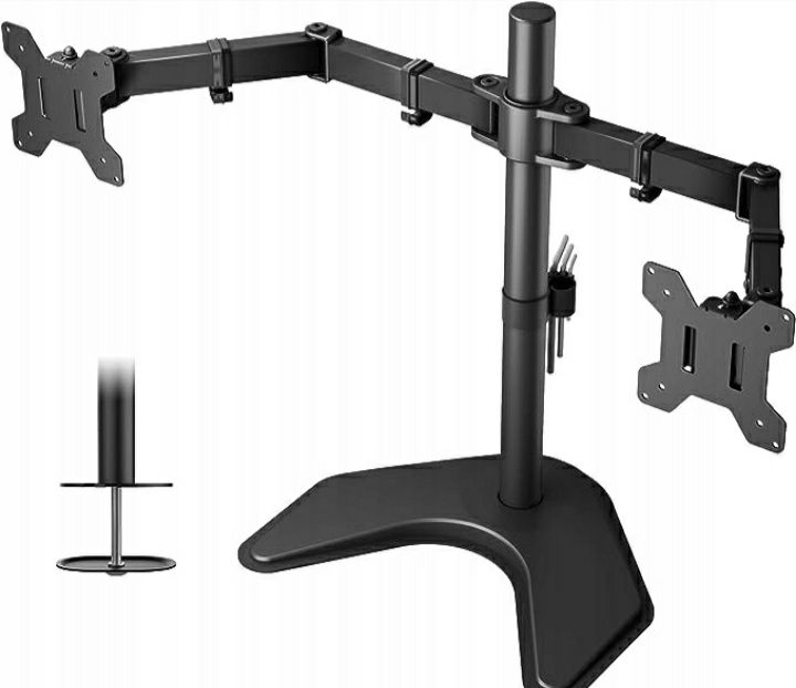 Uchwyt stojak na 2 monitory 13-27"Bontec