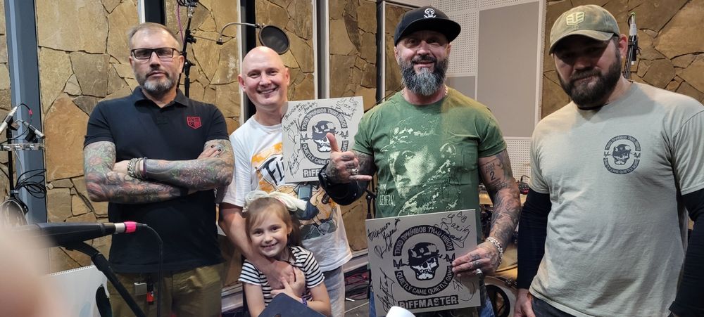 Бумбокс пострет Riffmaster Роллікс vinyl автографи