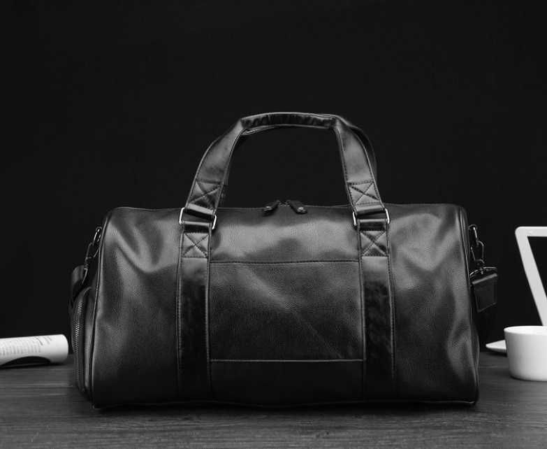 Мужская кожаная черная городская чоловіча брендовая модная сумка новая