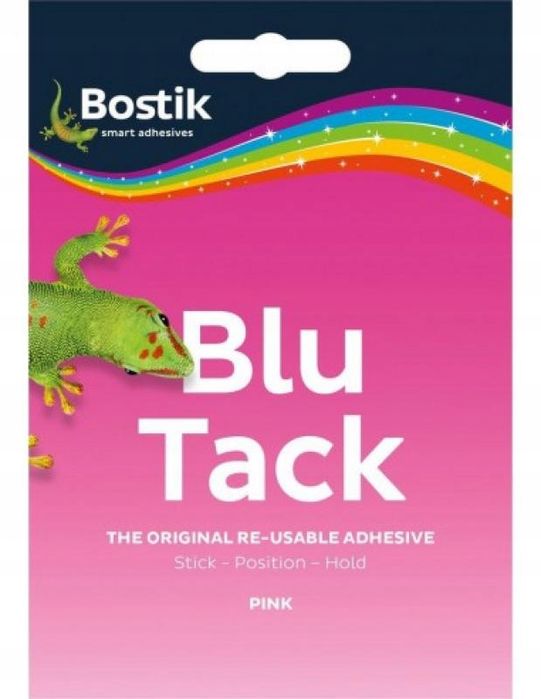 Bostik Blu Tack Masa Mocująca Samoprzylepna Różowa