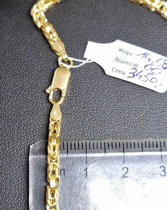 Okazja Łańczuszek Złoty Męski