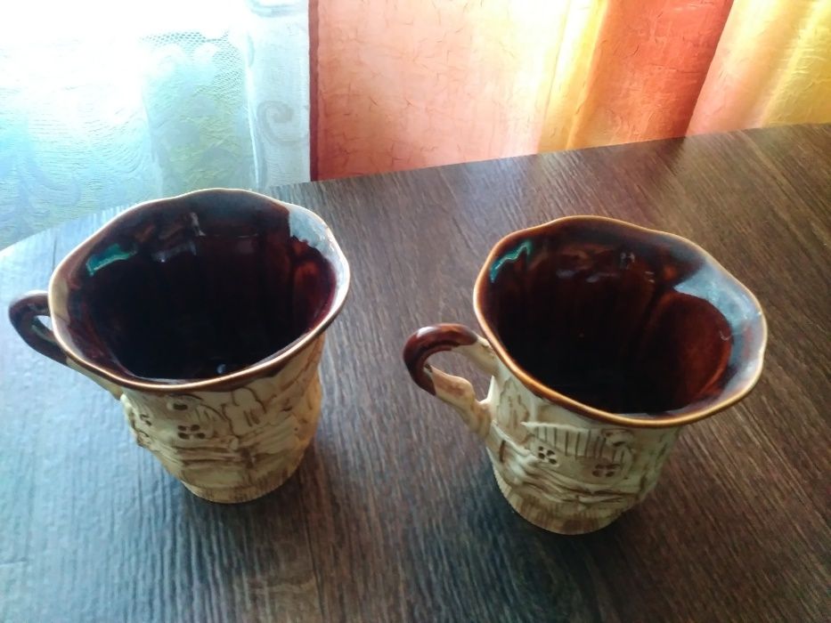 Чашки глиняные, новые
