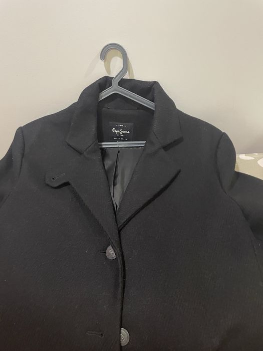 Sobretudo preto pepe jeans