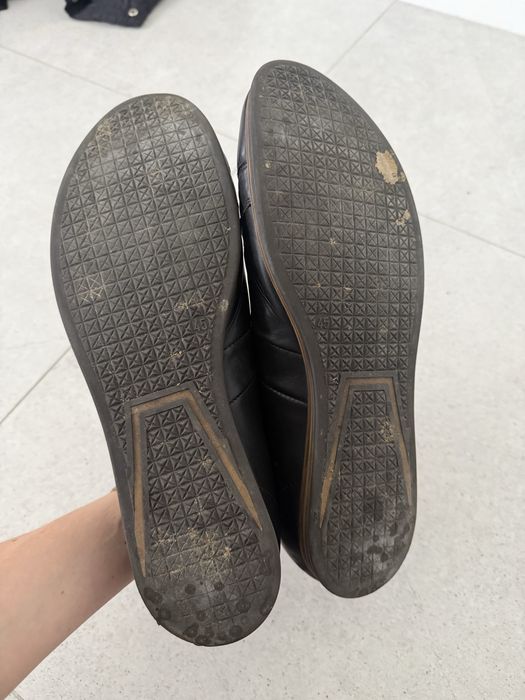 Prima Moda skorzane buty eleganckie brązowe dodatki rozm.45