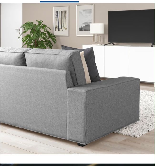 sofá cizento ikea