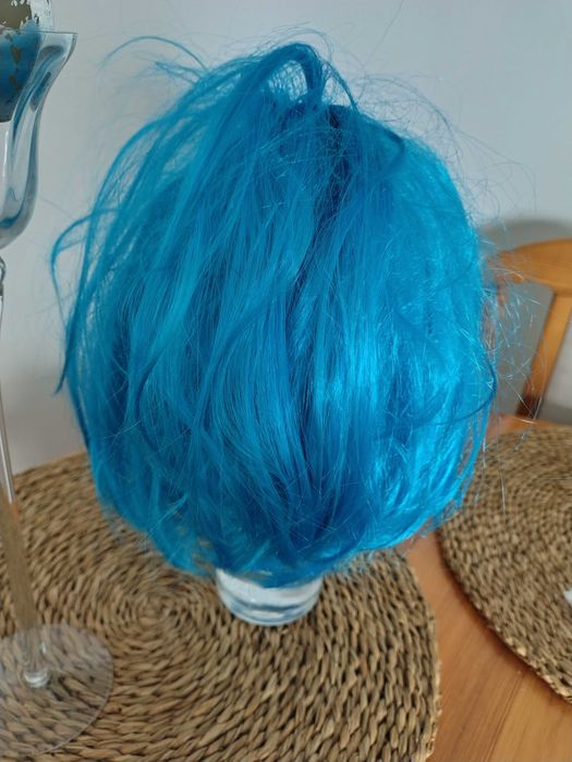 Peruka niebieska -karnawał , hallowen