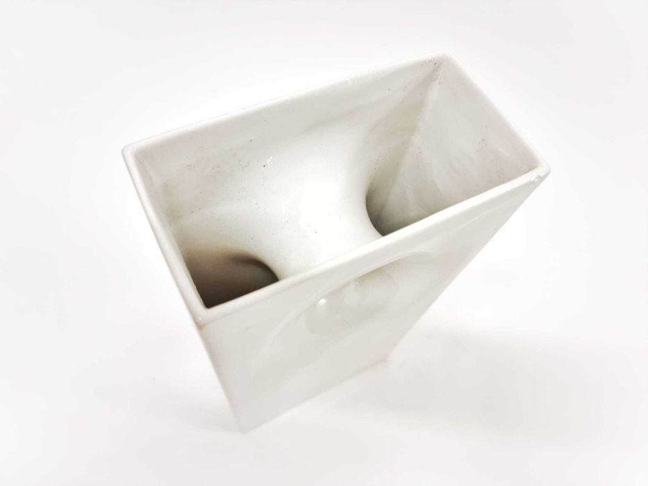 Vaso de cerâmica Gabbianelli Space Age Franco Bettonica Italia anos 70