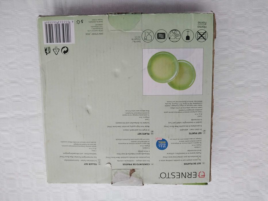 Conjunto de 2 Pratos do Lidl