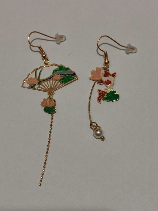 Kolczyki Wachlarz Ryba