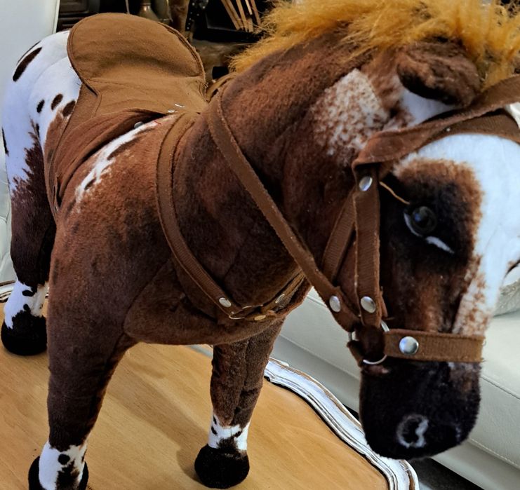 Cavalo que relincha de brincar em bom estado