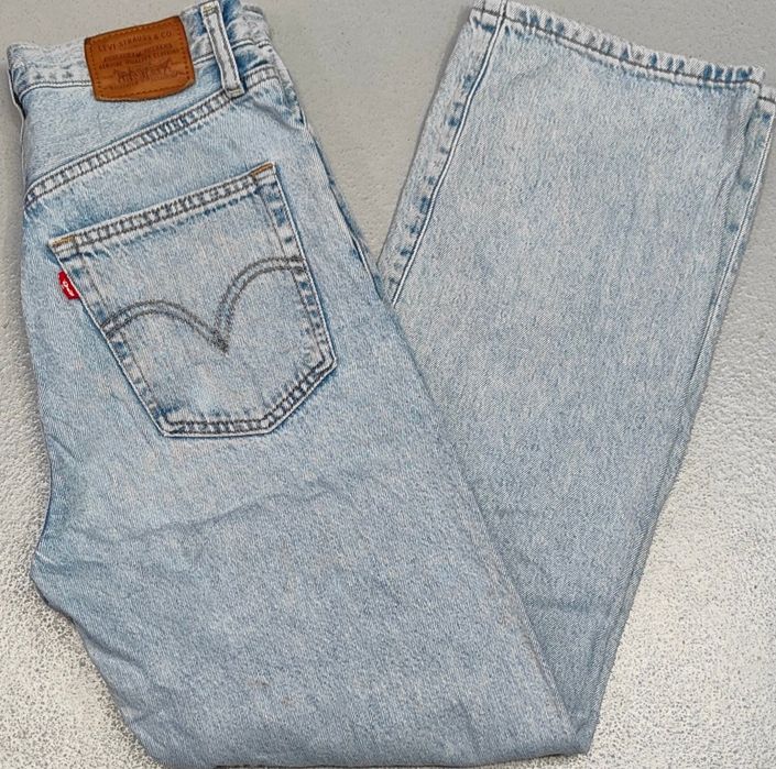 Wr) LEVI'S Ribcage Straght Ankle oryginalne spodnie jeansowe Roz.27/29
