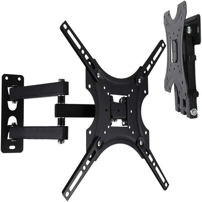 Obrotowy uchwyt do TV 32-55" VESA 200x200 22kg czarny