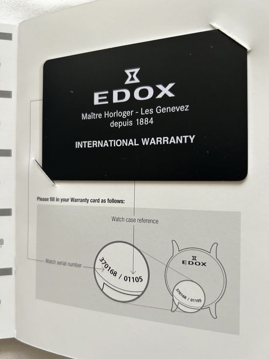 Мужские часы Edox  38001 TINN BUF3 Chronoraly 48 mm оригинал Швейцария