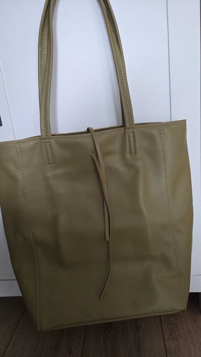 Nowa skórzana shopperka