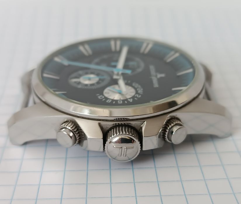 Швейцарський хронограф Jacques Lemans 10 atm дайвер