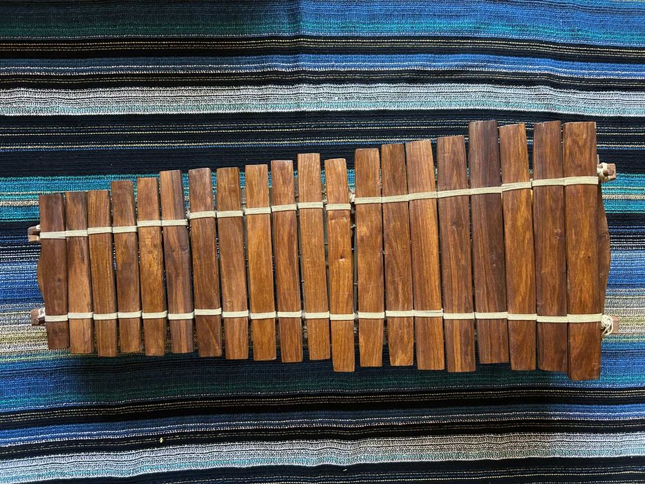 Balafon (Xilofone) 20 lâminas Instrumento musical em madeira