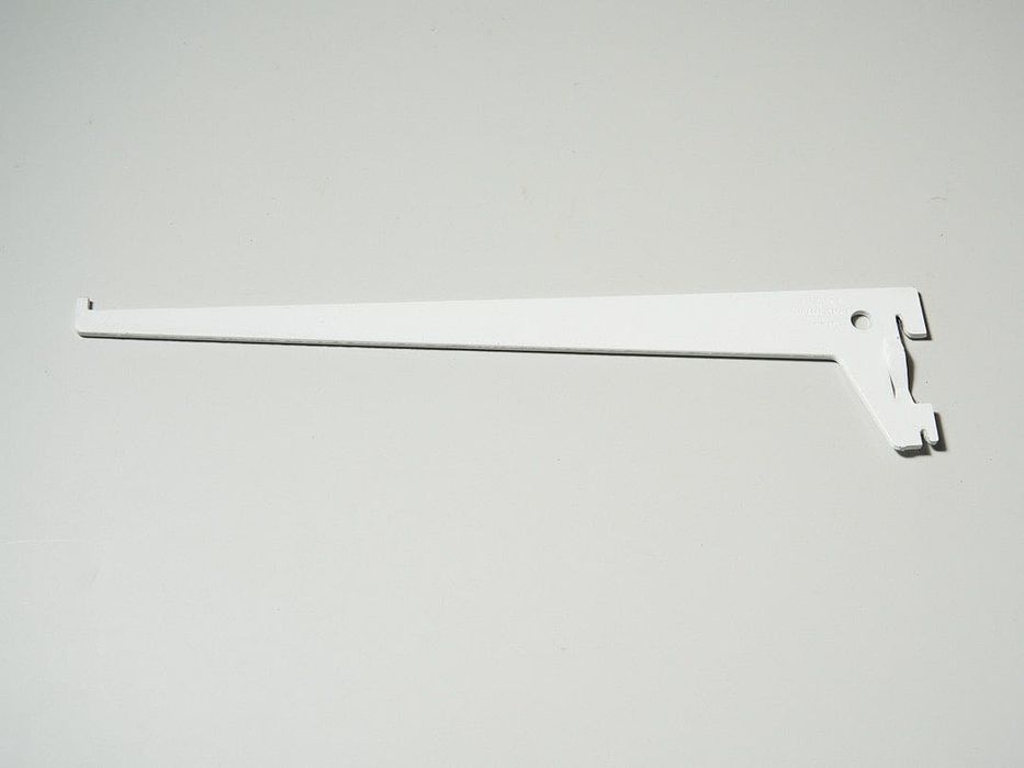 Poleias metálicas para suporte de prateleiras