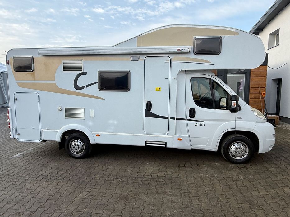 Fiat DUCATO CARADO A361 Capron  6 osób | 2x Klima | 2.3 bez AdBlue | Sat+TV | Markiza | Przetwornica |